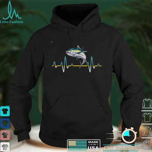 Bluefin Tuna Heartbeat EKG, Deep Sea Fishing Lover Fisherman T Shirt