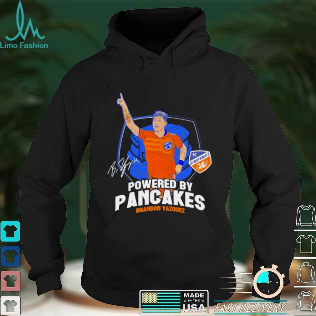 Brandon Vazquez Powered By Pancakes signature shirt