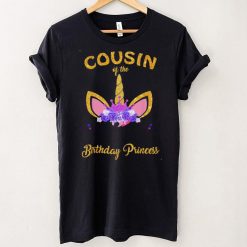 Cousin Of The Birthday Princess Unicorn Girl Birthday Party T Shirt