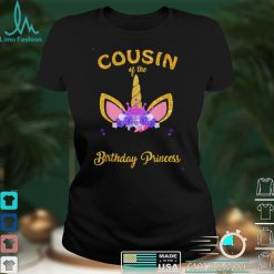 Cousin Of The Birthday Princess Unicorn Girl Birthday Party T Shirt