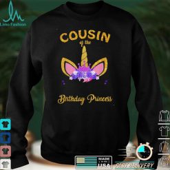 Cousin Of The Birthday Princess Unicorn Girl Birthday Party T Shirt