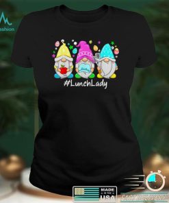 Cute Easter Day Gnome Love Lunch Lady Women Matching T Shirt B09VX1CWGH