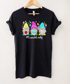 Cute Easter Day Gnome Love Lunch Lady Women Matching T Shirt B09VXFK5DX