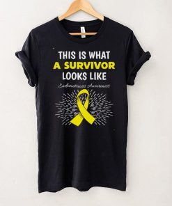 Endometriosis Disease Awareness Survivor Yellow Ribbon Shirt