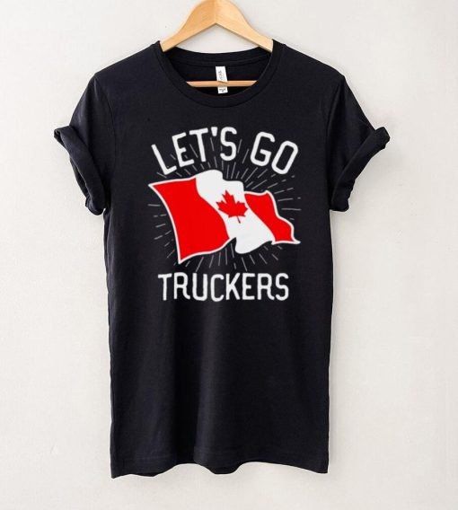 Freedom Convoy 2022 Lets Go Truckers Support Canada Flag shirt