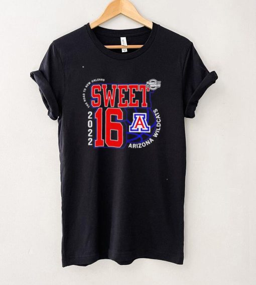 Funny arizona Wildcats sweet sixteen 2022 the road to New Orleans shirt