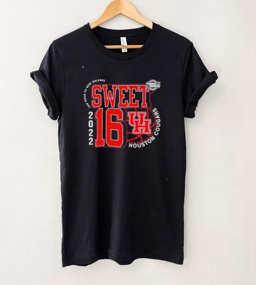 Funny houston Cougars sweet sixteen 2022 the road to New Orleans shirt