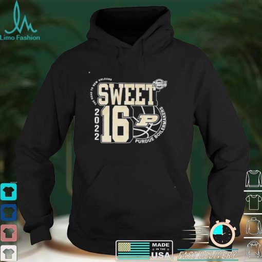 Funny purdue Boilermakers sweet sixteen 2022 the road to New Orleans shirt