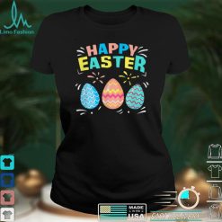 Happy Easter Day Colorful Egg Hunt Christian Lover Tee T Shirt