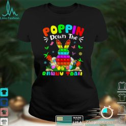 Happy Easter Day Poppin Down The Bunny Trail Bunny Easter T Shirt