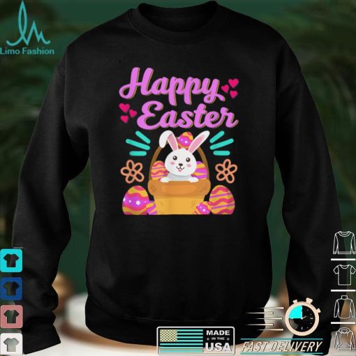 Happy Easter Funny Bunny Cute Rabbit Christian Easter Day T Shirt