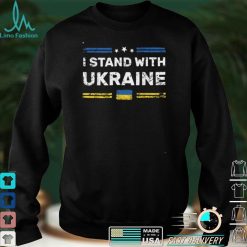 I Stand with Ukraine Ukrainian flag supporting Ukraine T Shirt