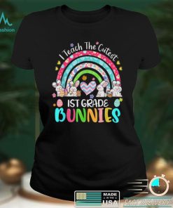 I Teach Cutest Bunnies 1st Grade Teacher Rainbow Easter T Shirt hoodie shirt