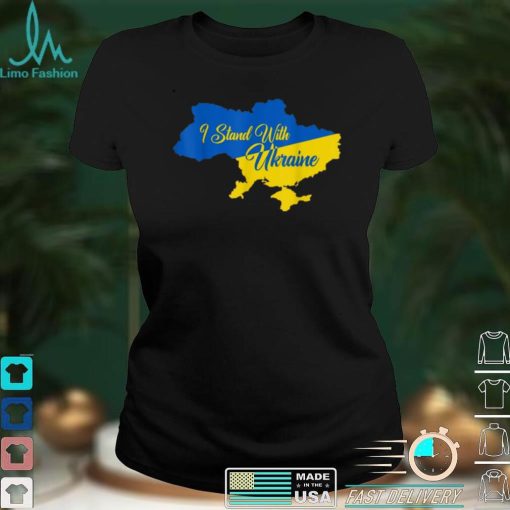 I stand with Ukraine   vintage Ukraine Ukrainian Flag T Shirt