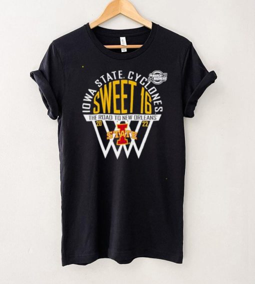 Iowa State Cyclones Sweet 16 the road to new orleans 2022 shirt