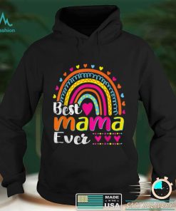 Leopard Rainbow Mama Funny Best Mama Ever Mother's Day T Shirt hoodie shirt