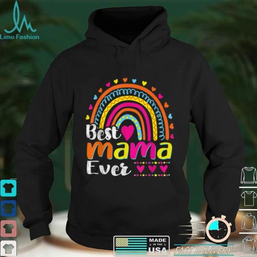 Leopard Rainbow Mama Funny Best Mama Ever Mother’s Day T Shirt hoodie shirt