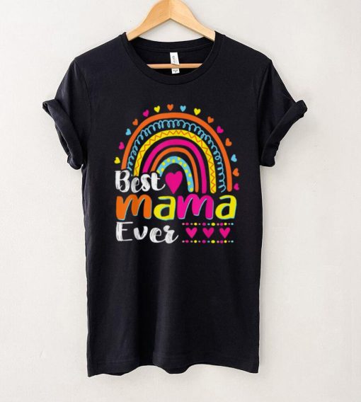 Leopard Rainbow Mama Funny Best Mama Ever Mother’s Day T Shirt hoodie shirt