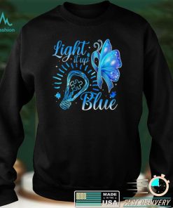 Light It Up Blue Autism Awareness Shirt Puzzle Piece Ribbon T Shirt hoodie shirt