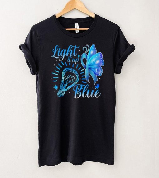 Light It Up Blue Autism Awareness Shirt Puzzle Piece Ribbon T Shirt hoodie shirt