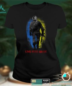 Live Free or Die Cossack Warrior Ukraine Flag Costume T Shirt hoodie shirt