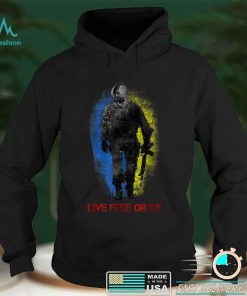 Live Free or Die Cossack Warrior Ukraine Flag Costume T Shirt hoodie shirt