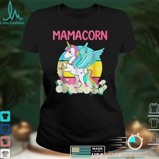 Mamacorn Cute Vintage Unicorn Daisy Flowers Mom Mother’s Day T Shirt hoodie shirt