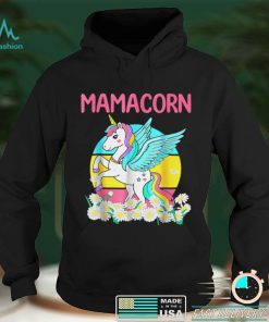 Mamacorn Cute Vintage Unicorn Daisy Flowers Mom Mother's Day T Shirt hoodie shirt