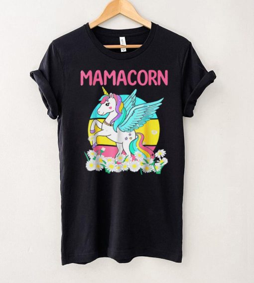 Mamacorn Cute Vintage Unicorn Daisy Flowers Mom Mother’s Day T Shirt hoodie shirt