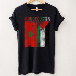 Moroccan and palestinian flag morocco unity palestine tee T Shirt