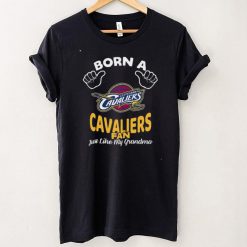 NBA Cleveland Cavaliers Born A Fan Just Like My Grandma T Shirt