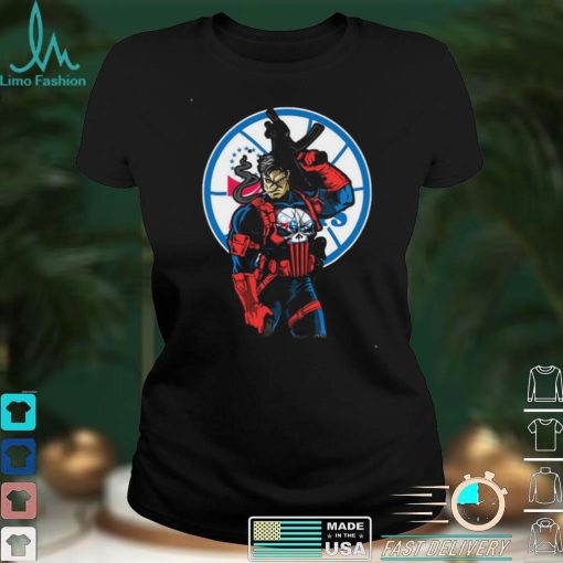 NBA Philadelphia 76ers Punisher Dc Marvel T Shirt