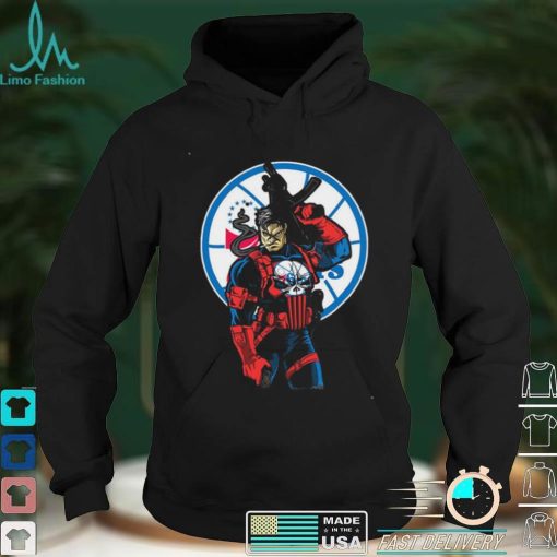 NBA Philadelphia 76ers Punisher Dc Marvel T Shirt