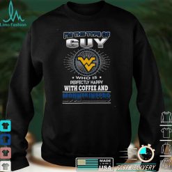 NCAA West Virginia Mountaineers Guy Loves Coffee T Shirt