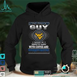 NCAA West Virginia Mountaineers Guy Loves Coffee T Shirt