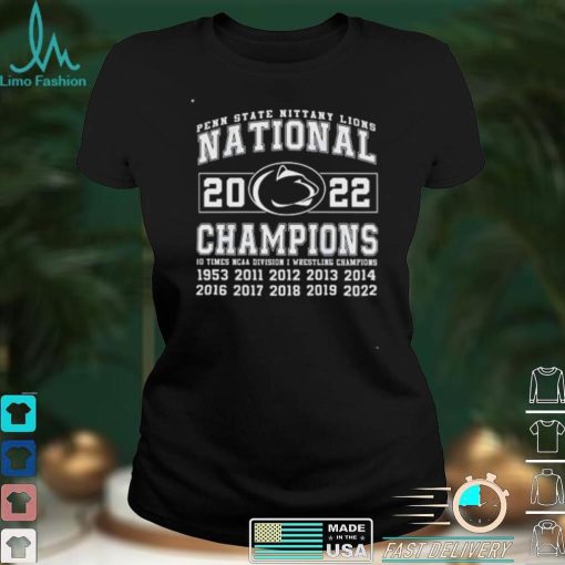 Nice 2022 NCAA Penn State Nittany Lions National DI Wrestling Champions 1953 2022 shirt