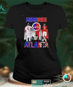 Nice atlanta Braves and Atlanta Falcons memories Freeman and Ryan signatures shirt