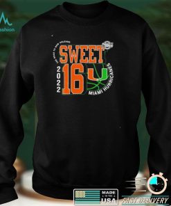 Nice miami Hurricanes sweet sixteen 2022 the road to New Orleans shirt