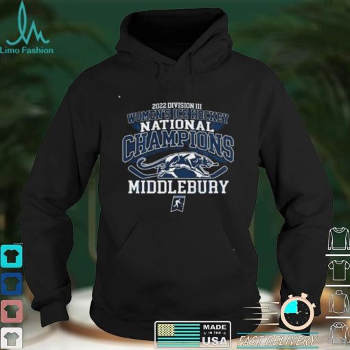 Nice official Middlebury College 2022 DIII Women’s Ice Hockey Champions shirt