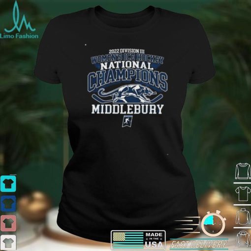 Nice official Middlebury College 2022 DIII Women’s Ice Hockey Champions shirt