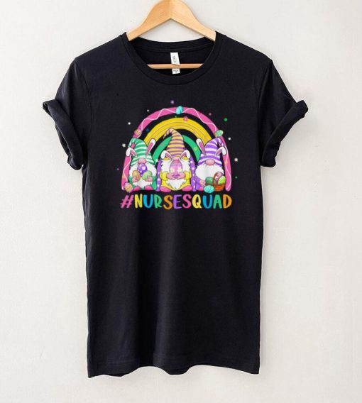 Nurse Squad Happy Easter Day Bunny Gnome Egg Rainbow T Shirt B09VX9DZJS