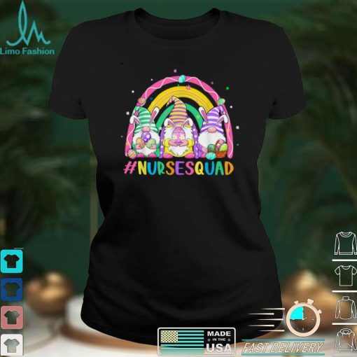 Nurse Squad Happy Easter Day Bunny Gnome Egg Rainbow T Shirt B09VX9DZJS