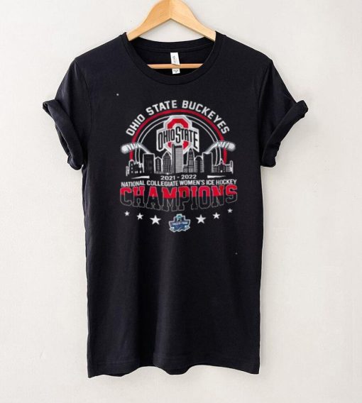 Official ohio State Buckeyes 2021 2022 Women’s Frozen Four Champions City Line shirt