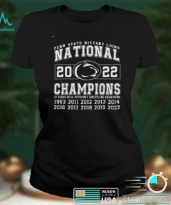 Official penn State Nittany Lions 2022 National Champions 10 times NCAA division I wrestling Champions 1953 2022 shirt