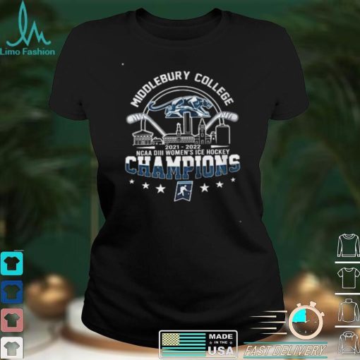 Original 2021 2022 Middlebury College DIII Women’s Ice Hockey Champions City Line shirt