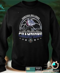 Original gonzaga Bulldogs 2021 2022 NCAA West Coast Men’s Basketball Champions City Line shirt
