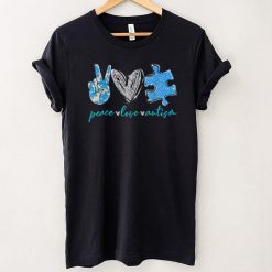 Peace Love Autism T Shirt