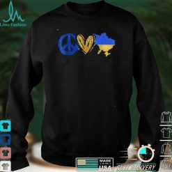 Peace, Love, Ukraine Ukrainian Flag I Stand With Ukraine T Shirt