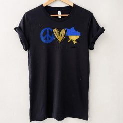 Peace, Love, Ukraine Ukrainian Flag I Stand With Ukraine T Shirt