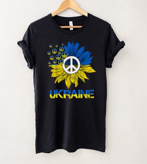 Peace Sunflower Ukrainian Flag Ukraine Lover Ukraine Women T Shirt